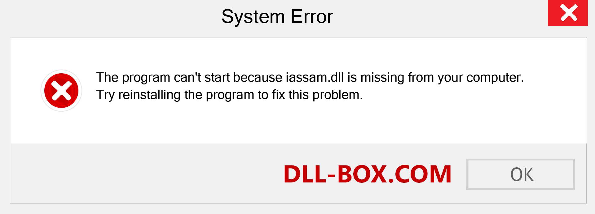  iassam.dll file is missing?. Download for Windows 7, 8, 10 - Fix  iassam dll Missing Error on Windows, photos, images
